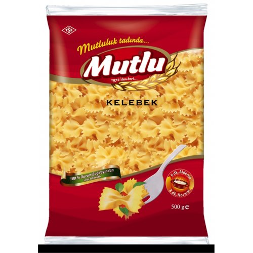 Mutlu Kelebek Makarna Paket 500 Gr